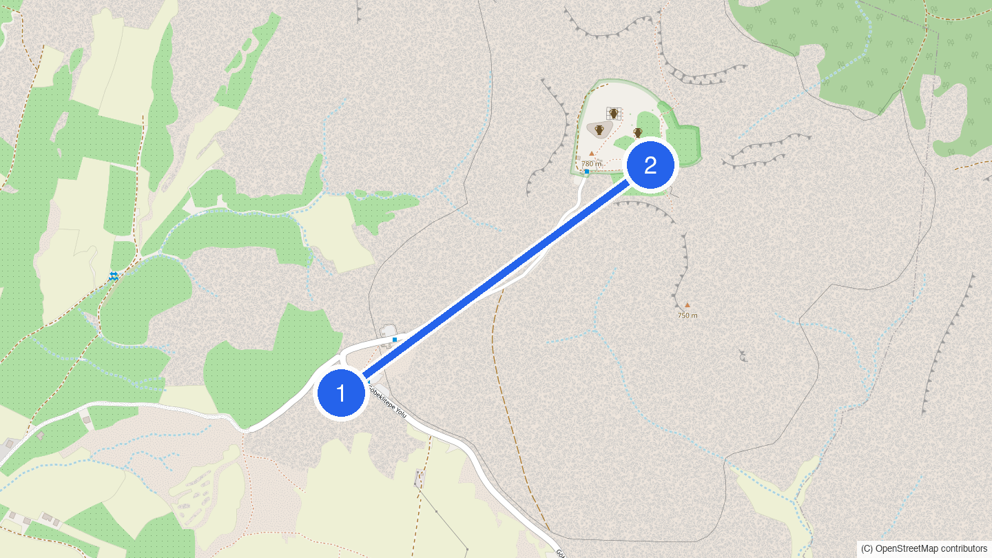 Walking order: Visitor Centre and Shuttle - The Enclosures, under the Canopy